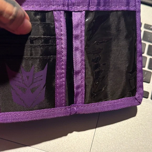 Lootcrate Soundwave Transformers Purple and Yellow wallet - Picture 7 of 10